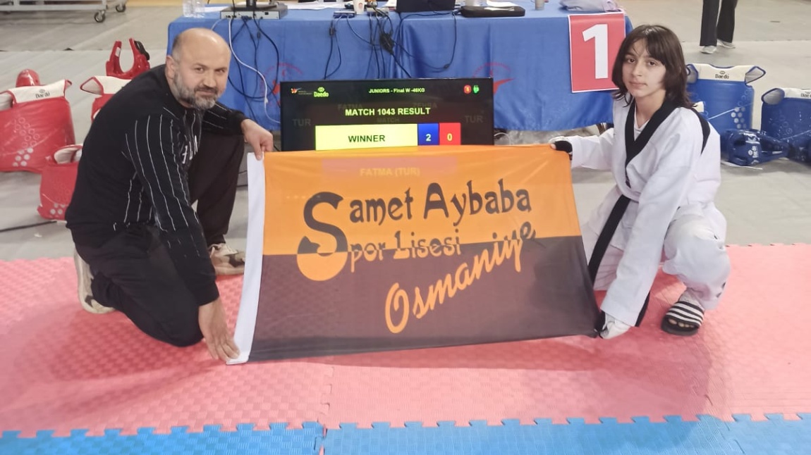 Okul Sporları Taekwondo Kayseri grup müsabakaları 1.si :Fatma SAKABAŞI